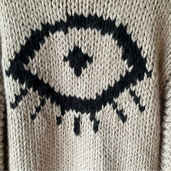 Jackson Rowe I See You Chunky Knit Cardigan in Stone Size S - Picture 10 of 13